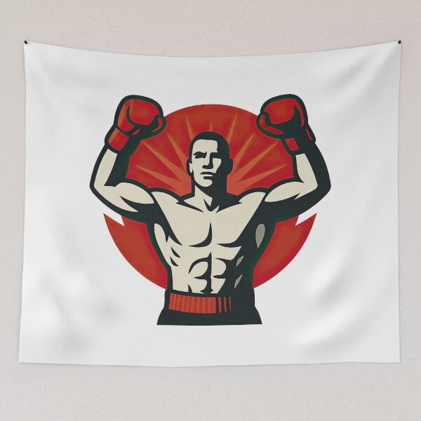 Item preview, Boxing Champion Motivational Artwork Logo designed and sold by JaelTees.
