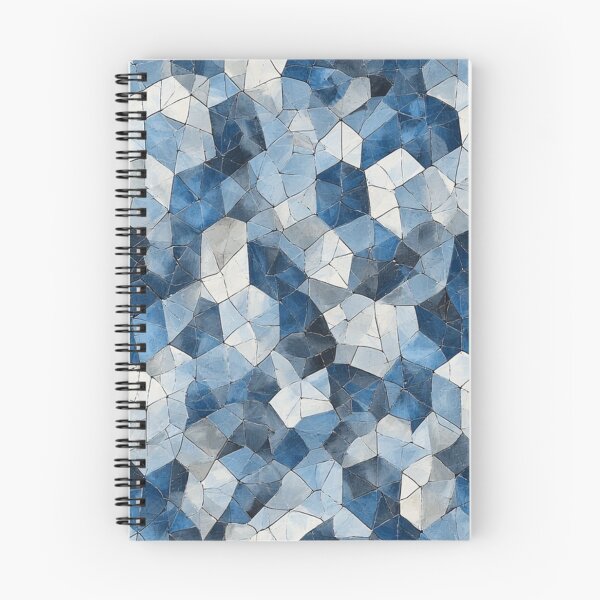 Item preview, Fractured Mosaic: Blue Geometric Cracked Glass designed and sold by Virtuals1.