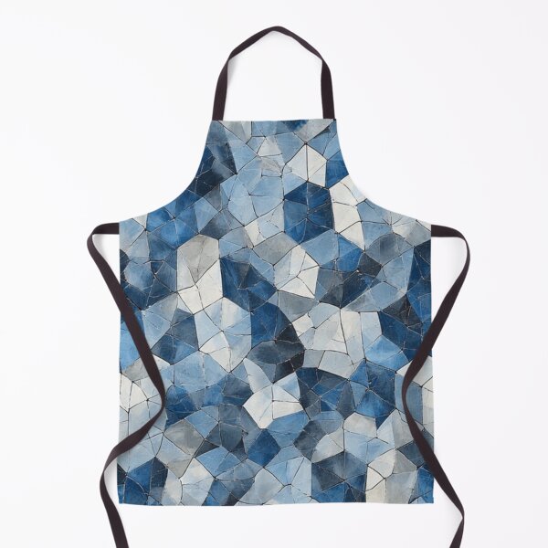 Item preview, Fractured Mosaic: Blue Geometric Cracked Glass designed and sold by Virtuals1.