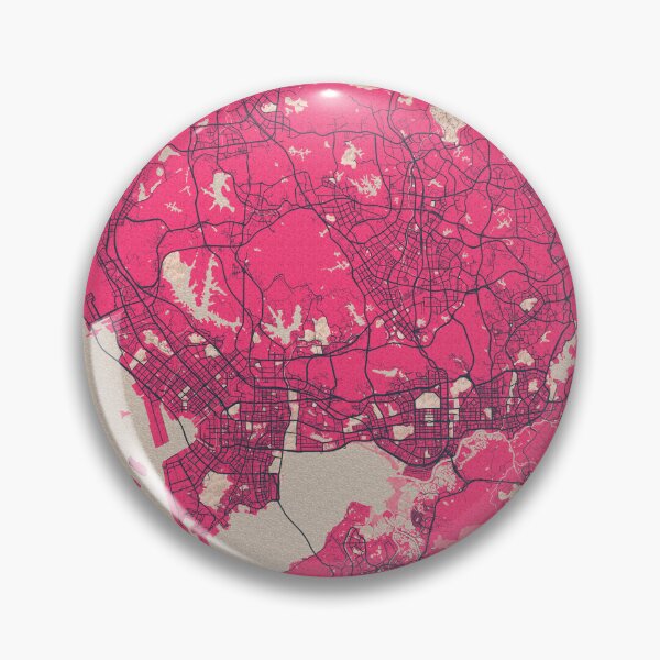 Item preview, Shenzhen City Map of Guangdong, China - Blossom designed and sold by deMAP.