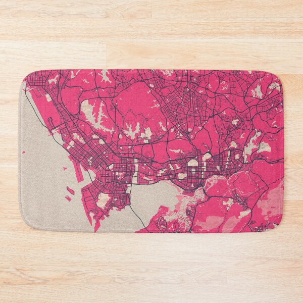 Item preview, Shenzhen City Map of Guangdong, China - Blossom designed and sold by deMAP.
