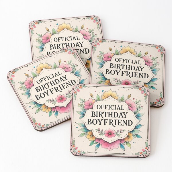 Item preview, Birthday Boyfriend Official Vintage Floral Romantic Gift designed and sold by SynizesisShop.