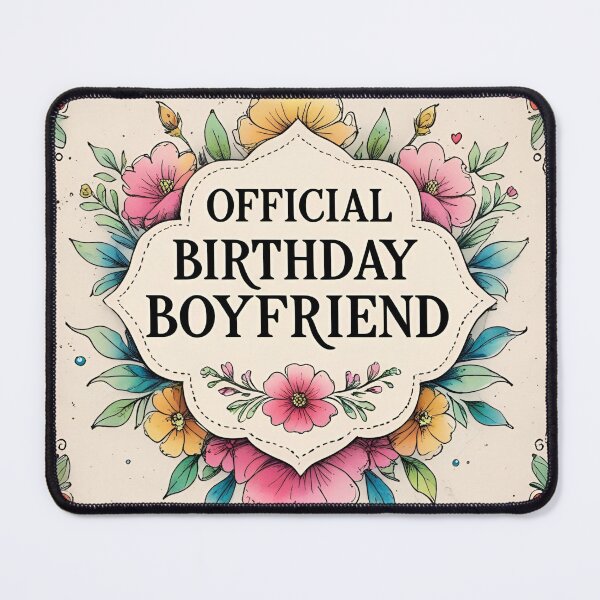 Item preview, Birthday Boyfriend Official Vintage Floral Romantic Gift designed and sold by SynizesisShop.