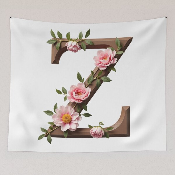 Item preview, Floral Monogram Letter Z designed and sold by rustyroofco.