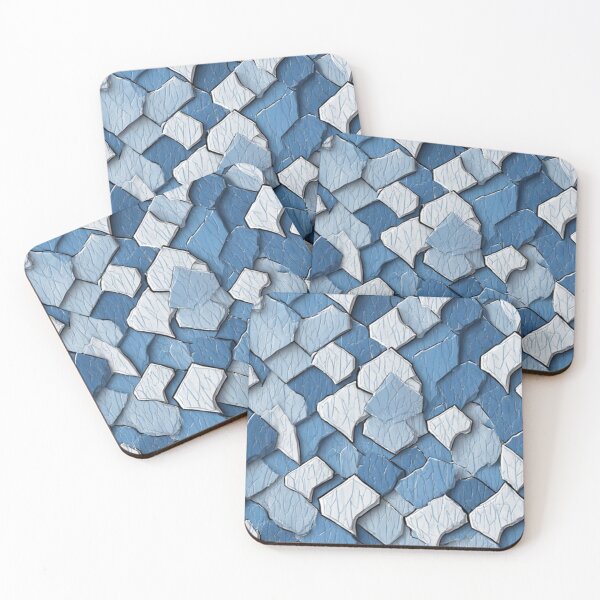 Item preview, Cracked Paint Abstract: Blue Weathered Surface designed and sold by Virtuals1.