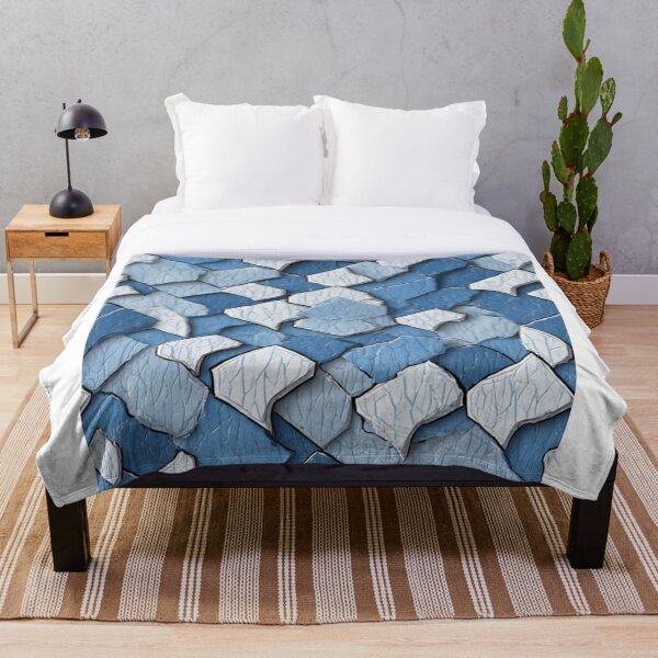 Item preview, Cracked Paint Abstract: Blue Weathered Surface designed and sold by Virtuals1.