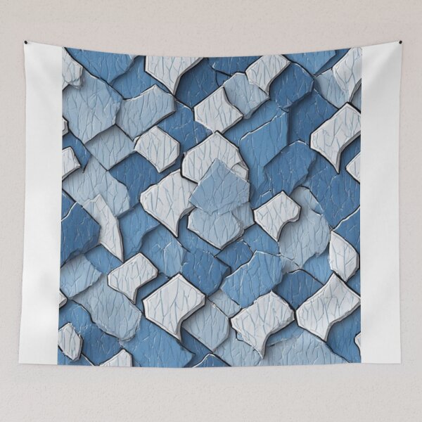 Item preview, Cracked Paint Abstract: Blue Weathered Surface designed and sold by Virtuals1.