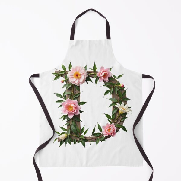 Item preview, Floral Monogram Letter D designed and sold by rustyroofco.