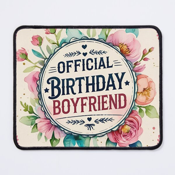 Item preview, Birthday Boyfriend Official Vintage Floral Romantic Gift designed and sold by SynizesisShop.