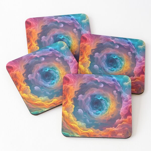 Item preview, Multicolored Rainbow Cloud Smoke Spiral Blackhole designed and sold by Digital-Davinci.