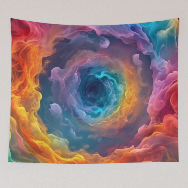 Item preview, Multicolored Rainbow Cloud Smoke Spiral Blackhole designed and sold by Digital-Davinci.