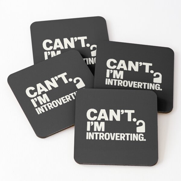 Item preview, Can’t. I’m Introverting. – Funny Introvert Typography designed and sold by Bratak.