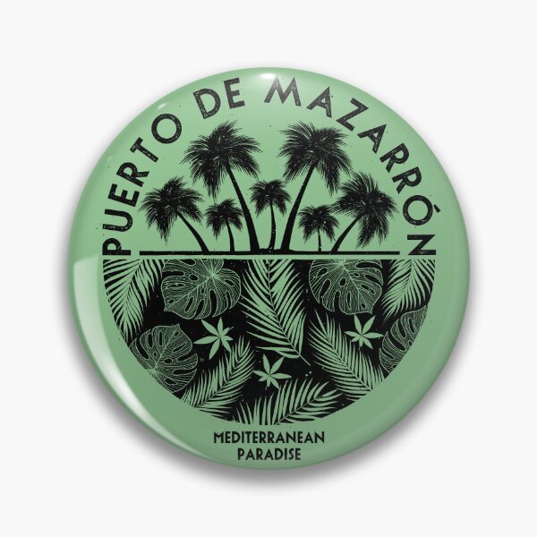Item preview, Palm Trees and Leaves Emblem - Vintage Black  designed and sold by mzrn-souvenirs.