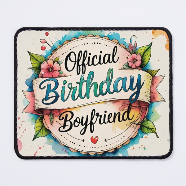 Item preview, Birthday Boyfriend Official Vintage Floral Romantic Gift designed and sold by SynizesisShop.