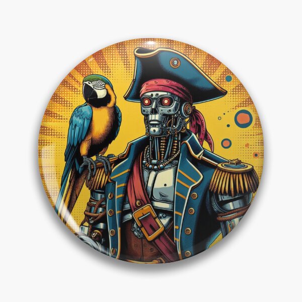 Item preview, Robot and colorful parrot  designed and sold by Dogandesighn.