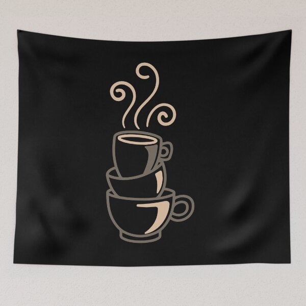Item preview, Coffee Cups Stack Illustration designed and sold by MiniStudio.