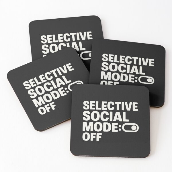 Item preview, Selective Social Mode: OFF – Bold Typography Design designed and sold by Bratak.