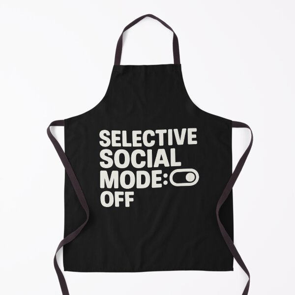 Aperçu de l'œuvre Selective Social Mode: OFF – Bold Typography Design créée et vendue par Bratak.