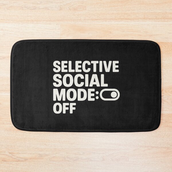 Item preview, Selective Social Mode: OFF – Bold Typography Design designed and sold by Bratak.