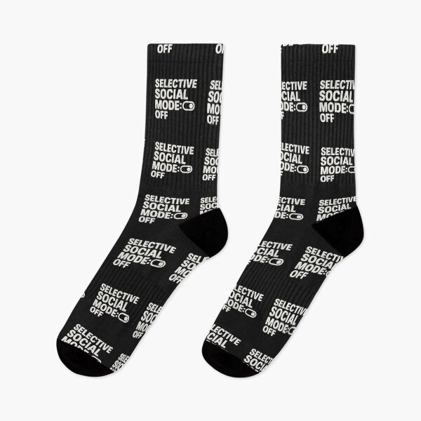 Item preview, Selective Social Mode: OFF – Bold Typography Design designed and sold by Bratak.