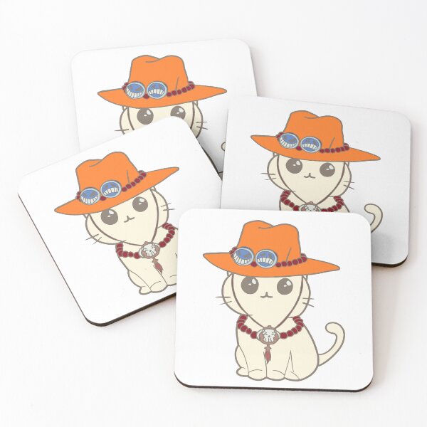 Item preview, Ace OP White Cat designed and sold by jmossdesigns.