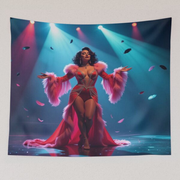 Item preview, Dolled Up Elegance – Glamour, glitter and feather magic in the spotlight of fantasy designed and sold by FotoworldEdel.