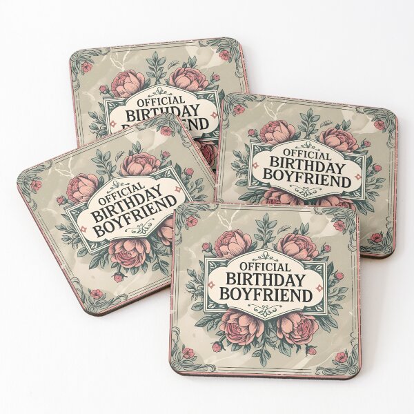 Item preview, Birthday Boyfriend Official Vintage Floral Romantic Gift designed and sold by SynizesisShop.