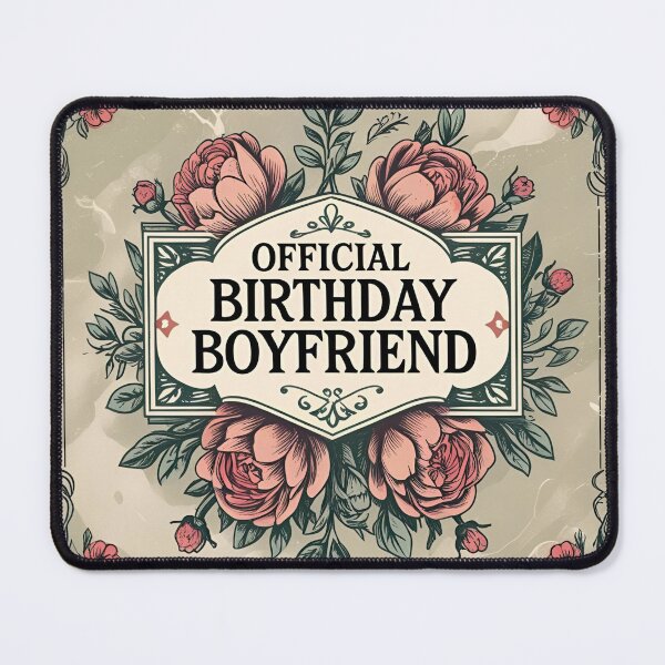 Item preview, Birthday Boyfriend Official Vintage Floral Romantic Gift designed and sold by SynizesisShop.