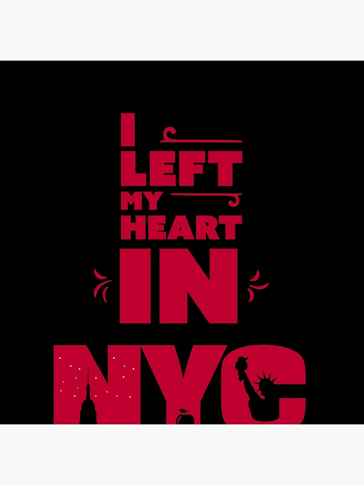 Left my heart in New York City 