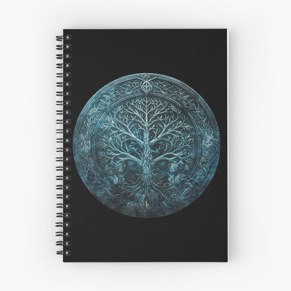 Aperçu de l'œuvre Amulette nordique avec arbre Yggdrasil créée et vendue par SilverOutlining.