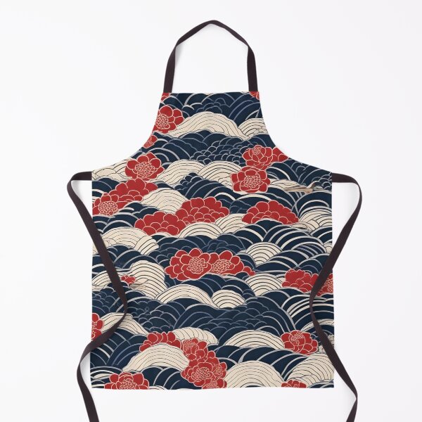 Item preview, Seigaiha Waves & Cherry Blossoms – Japanese Textile Pattern designed and sold by Vandy Fullam.