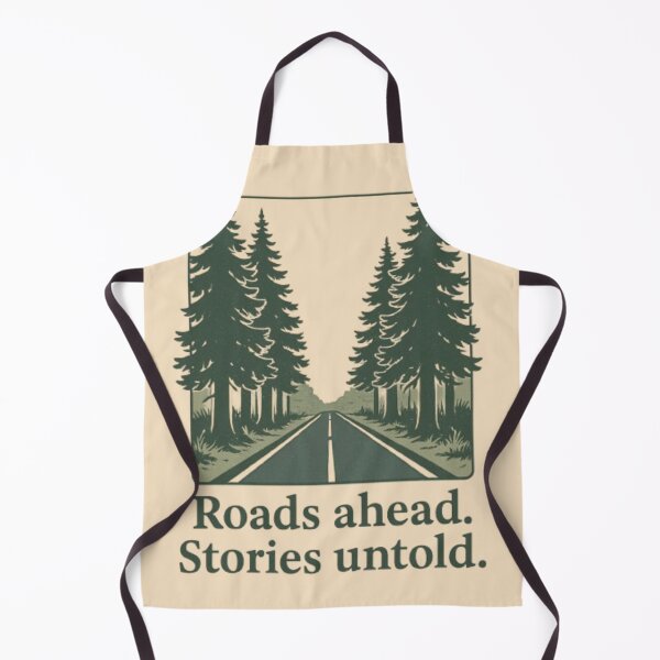 Item preview, Roads Ahead, Stories Untold – Adventure & Travel Quote Design designed and sold by GrafteesGlow.