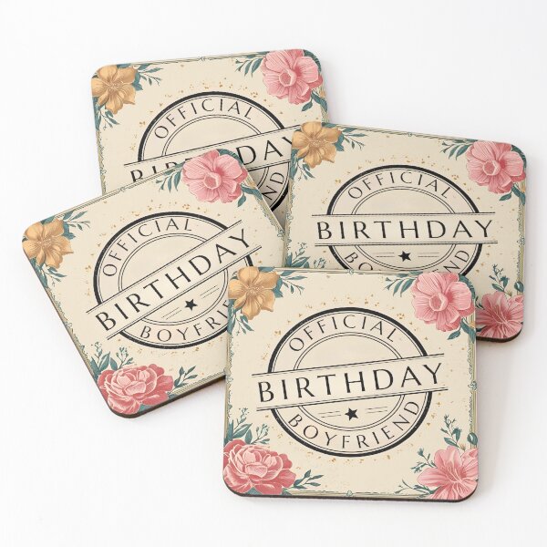 Item preview, Birthday Boyfriend Official Vintage Floral Romantic Gift designed and sold by SynizesisShop.