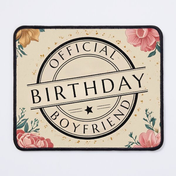 Item preview, Birthday Boyfriend Official Vintage Floral Romantic Gift designed and sold by SynizesisShop.