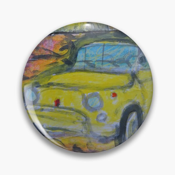 Item preview, Fiat 500 yellow with frame designed and sold by walterfest.