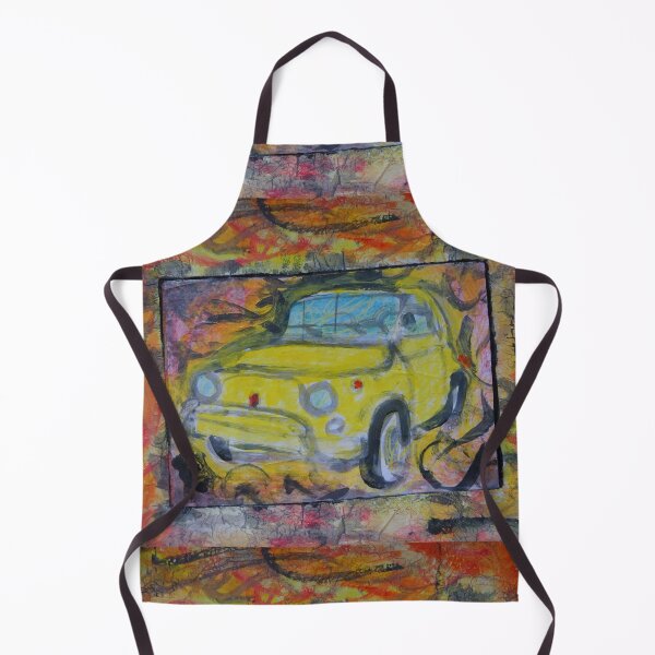 Item preview, Fiat 500 yellow with frame designed and sold by walterfest.