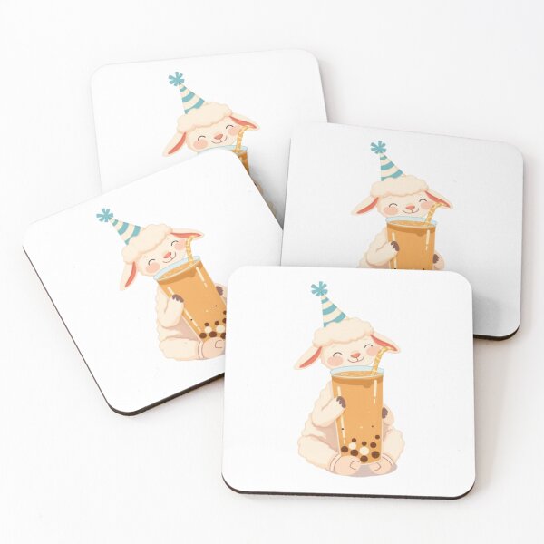 Item preview, Sheep Boba tea milktea Party Hat happy birthday kawaii gift funny christmas happy designed and sold by CheeseBlueprint.
