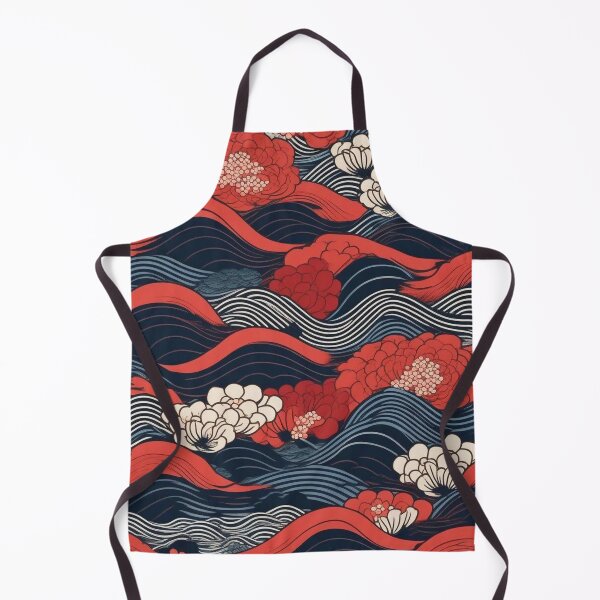 Item preview, Seamless Ukiyo-e Wave and Sakura Pattern – Edo Inspired Design designed and sold by Vandy Fullam.