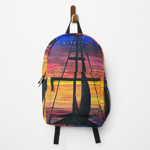 Item preview, "sunset sail" acrylic painting designed and sold by GiSilver.