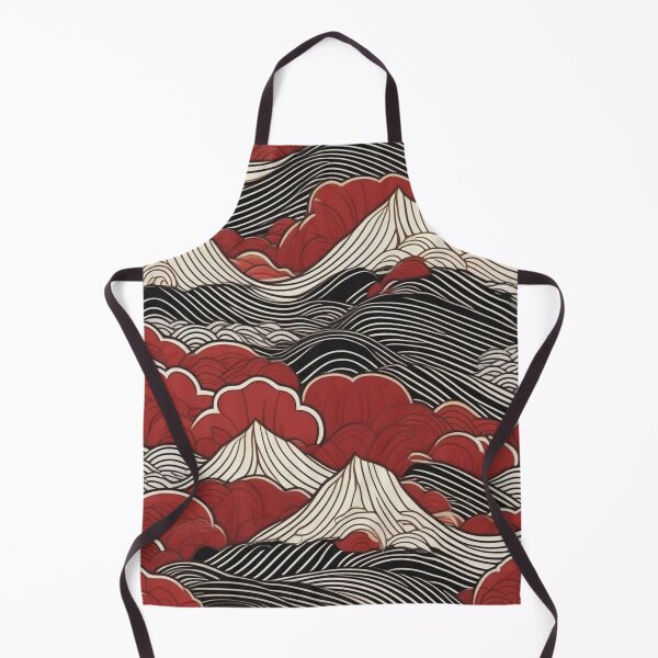 Item preview, Traditional Japanese Textile – Seigaiha Waves and Blossoms designed and sold by Vandy Fullam.