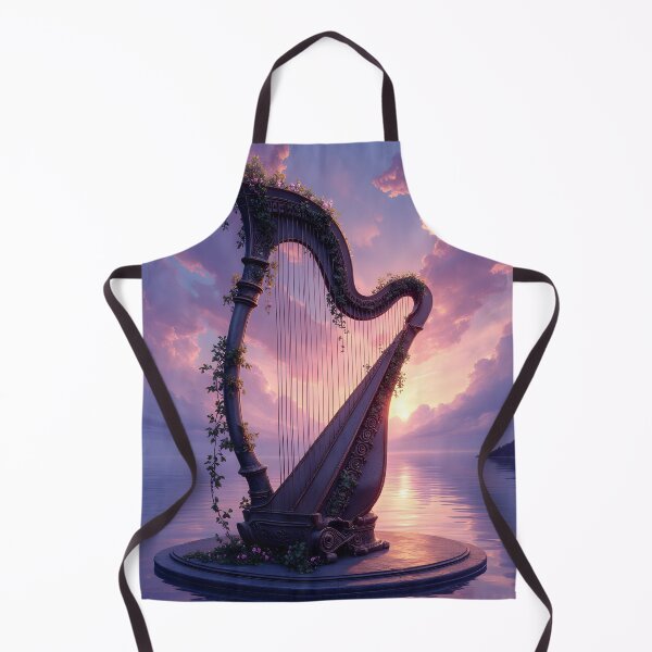 Item preview, Ethereal Harp at Twilight designed and sold by oanaunciuleanu.
