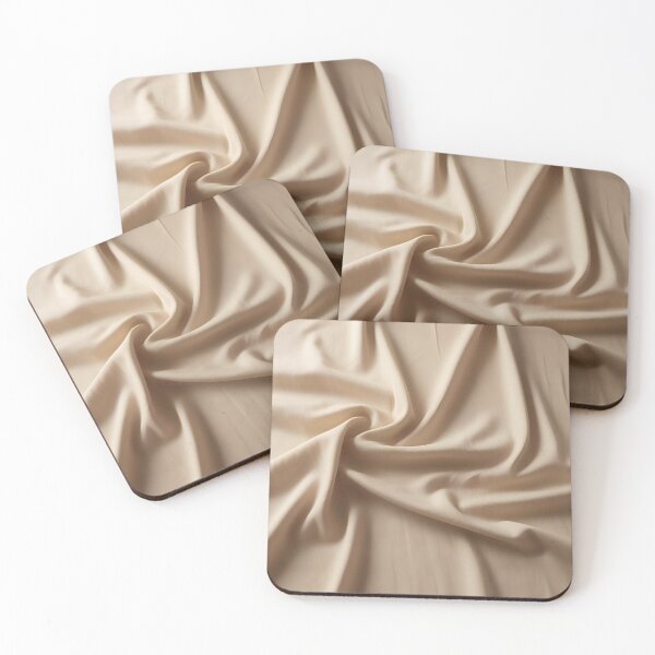 Item preview, Beige Silk Sheets Cloth Crease Wrinkles designed and sold by Digital-Davinci.