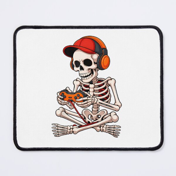 Item preview, Halloween Skeleton Gamer Funny Video Gaming Boys Men Kids T-Shirt designed and sold by CcConsultingS.