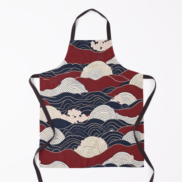 Item preview, Elegant Edo Pattern – Cherry Blossom Wave Seamless Print designed and sold by Vandy Fullam.