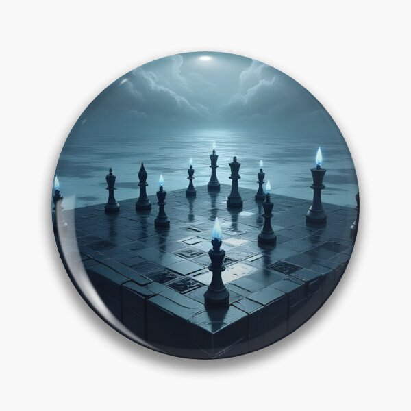 Item preview, Midnight Chessboard on a Floating Monolith designed and sold by oanaunciuleanu.