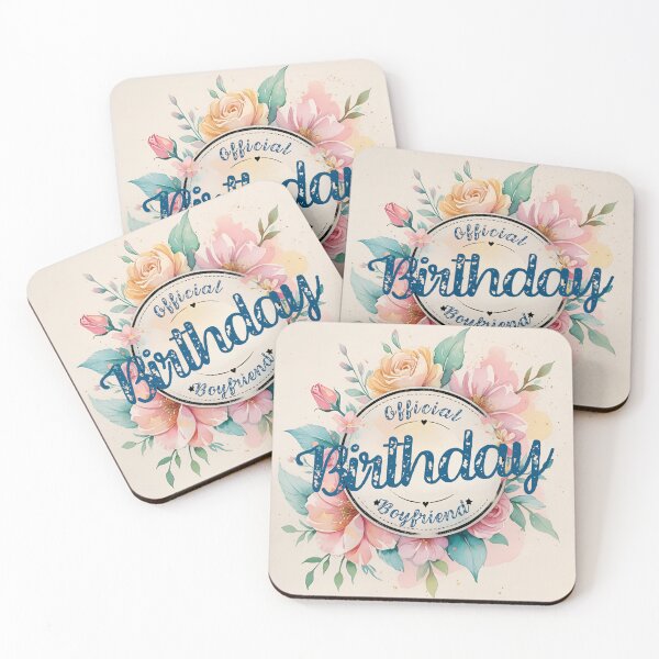Item preview, Birthday Boyfriend Official Vintage Floral Romantic Gift designed and sold by SynizesisShop.