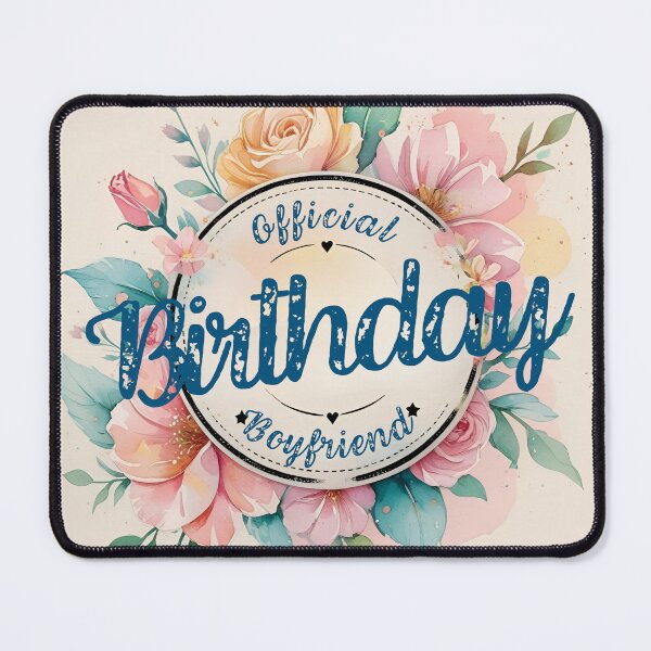 Item preview, Birthday Boyfriend Official Vintage Floral Romantic Gift designed and sold by SynizesisShop.