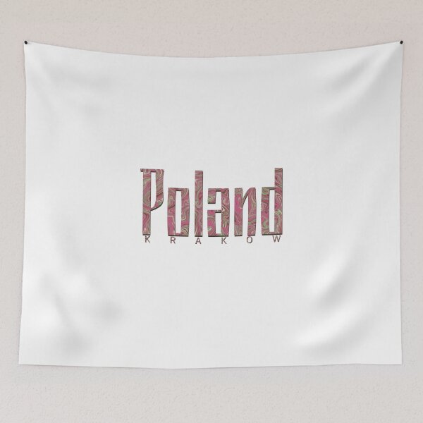 Item preview, Poland Krakow Swirl Typography Design designed and sold by Dospart.