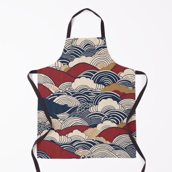Item preview, Vintage Japan Woodblock Style – Seamless Sakura Wave Design designed and sold by Vandy Fullam.