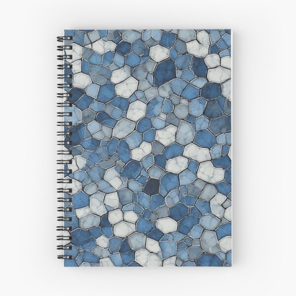 Item preview, Fractured Honeycomb: Blue Cracked Tile Pattern designed and sold by Virtuals1.